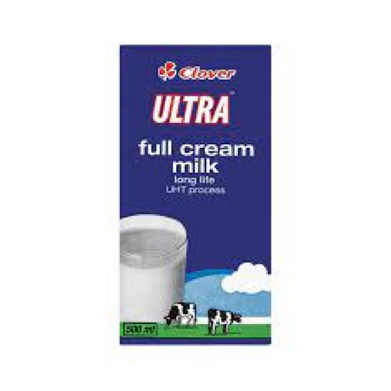 CLOVER ULTRA UHT MILK FULL CREAM 500ML