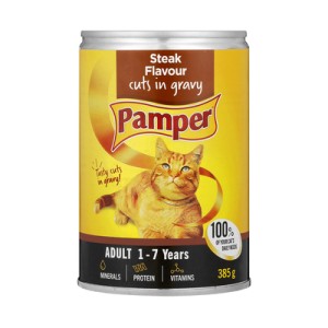 PAMPER CAN CIG STEAK 385GR