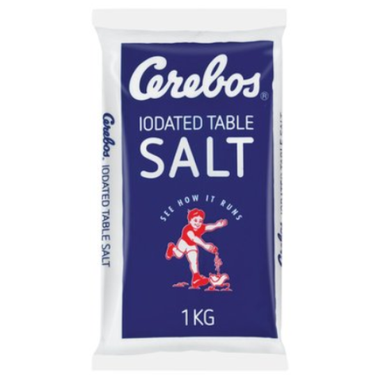 CEREBOS SALT IODATED TABLE POLY 1KG