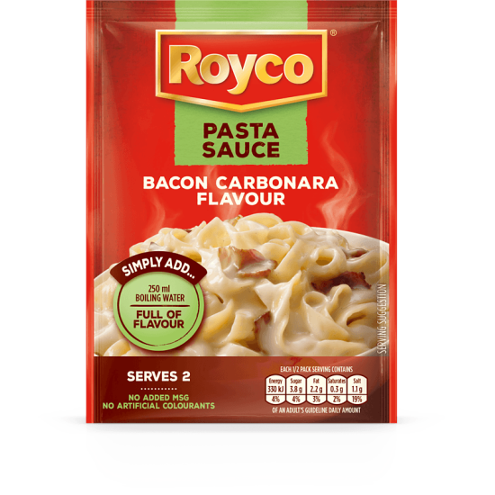 ROYCO PASTA SAUCE BACON CARBONARA 45GR