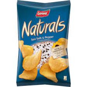 LORENZ NATURALS CHIPS SALT & PEPPER 100G