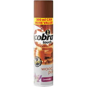 COBRA TOUCH WOOD POLISH LAVENDER 300ML