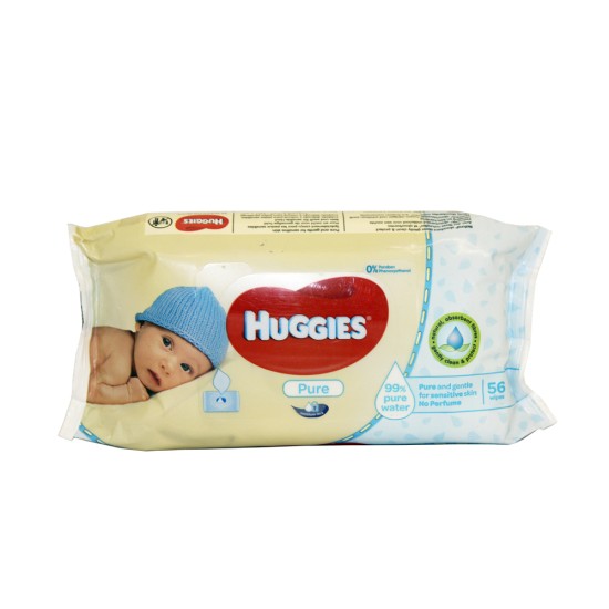 HUGGIES BABY WIPES PURE 56EA