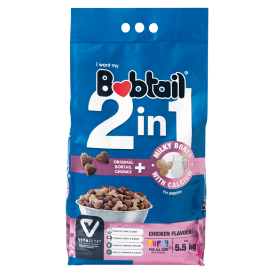 BOBTAIL DOG FOOD PUPPY CHICKEN 5.5KG