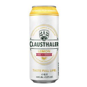 CLAUSTHALER NON ALC BEER LEMON 500ML